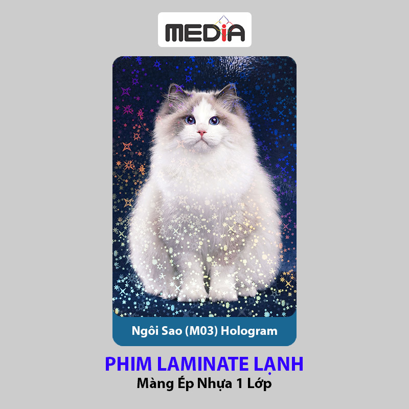 Phim Laminate Lạnh Media A4/A5/A6 Màng Ép Nhựa 1 Lớp Cán Nguội Ảnh Màu Laminating Film Cold