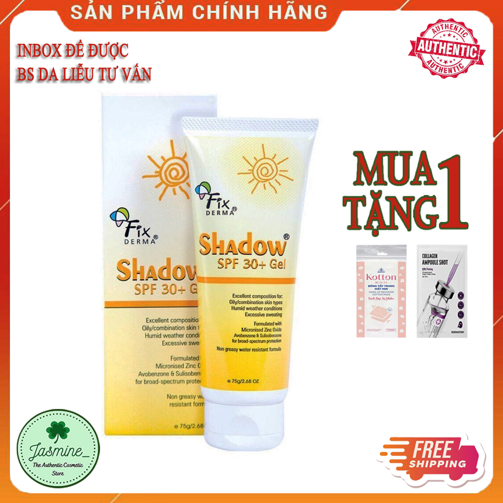 [Hcm][Chính Hãng] Jm005 Kem Chống Nắng Cho Da Dầu Fixderma Shadow 30+ Gel