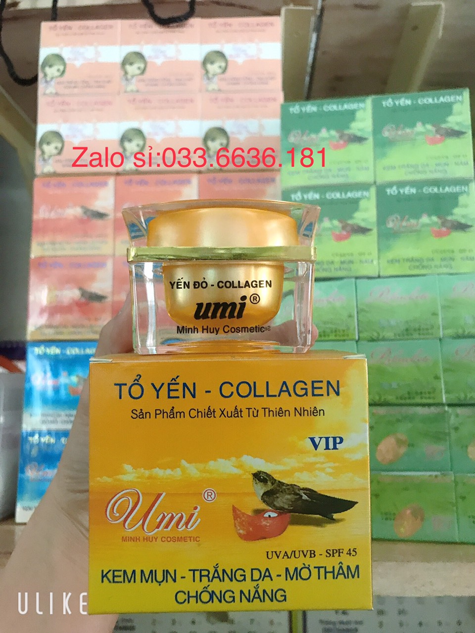 [ Chuẩn Hàng Cty 100%] Kem Umi Yến Đỏ Mụn - Trắng Da - Mờ Thâm - Chống Nắng 20G