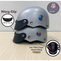 [TẶNG TEM BIKER] Nón Bảo Hiểm CHÍNH HÃNG TITAN - Màu Sơn Nhám - Gắn full 8 Ốc + Gù TiTan Gr5 Siêu Ngầu