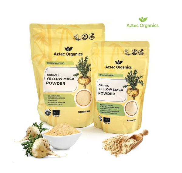 Bột maca vàng hữu cơ Aztec Organics 200g