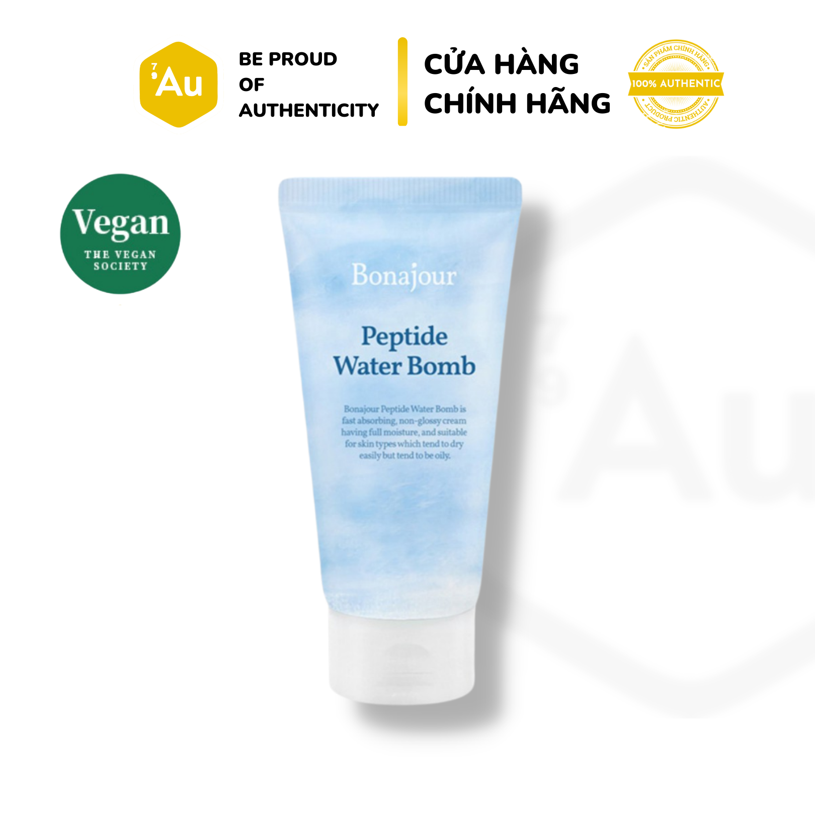 [Hàng Chính Hãng] Bonajour Peptide Water Bomb 100Ml | Kem Dưỡng Mỏng Nhẹ Chứa Peptide Hỗ Trợ Dưỡng Ẩm