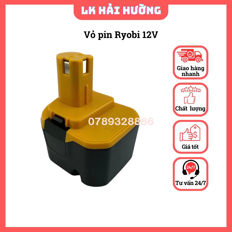 Vỏ pin Ryobi 12V 6 cell Li-on 18650