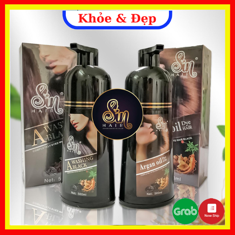 [HCM]Dầu Gội Phủ Bạc SIN HAIR – Dầu gội phủ bạc nhân sâm từ Nhật Bản