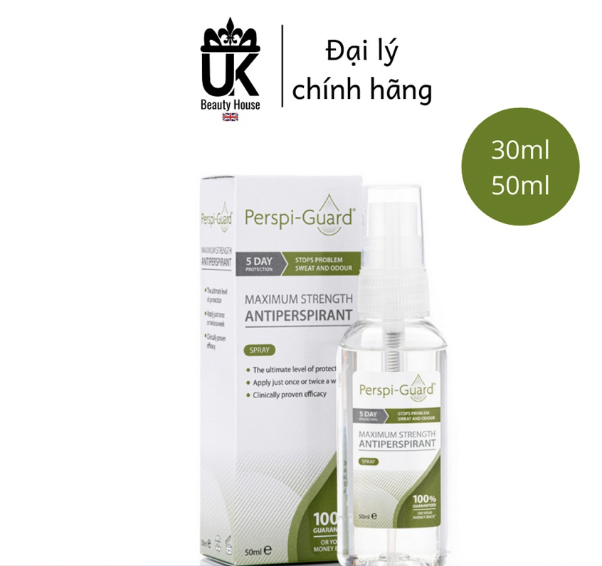 [Hcm]Xịt Ngăn Mồ Hôi Cơ Thể Hiệu Quả Tối Đa Perspi - Guard Maximum Strength Antiperspirant Spray 50Ml