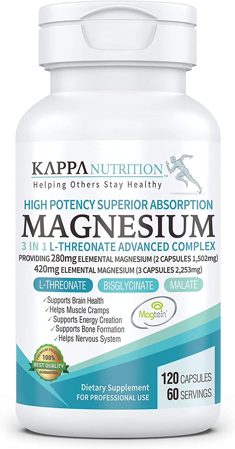 Liposomal Magnesium L-Threonate 2000MG Energecko With vitamin D3 K2 - Bổ sung magie L-Threonate hỗ trợ mạnh mẽ sức khỏe xương tim mạch và cơ giảm stress và cải thiện giấc ngủ - HEAL102