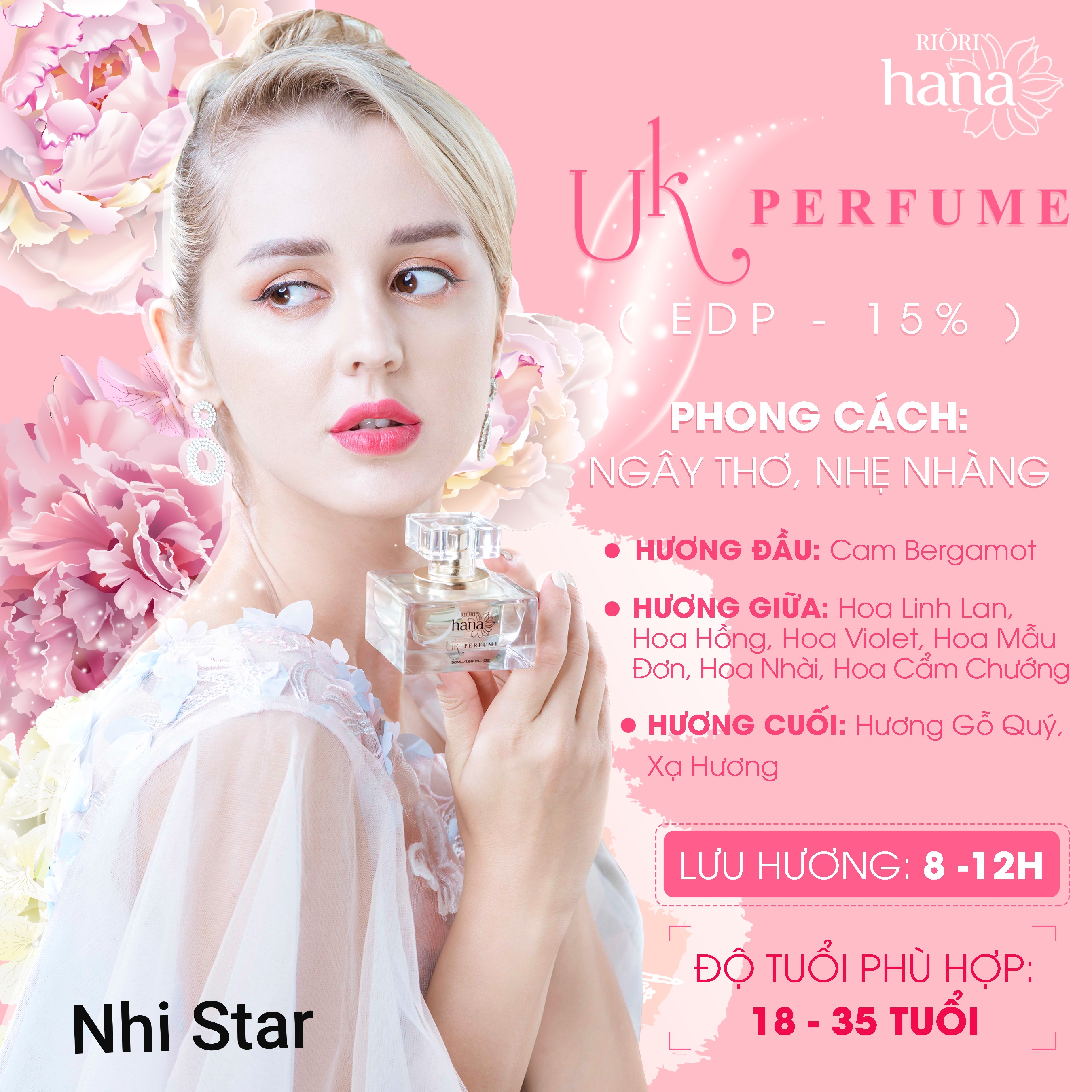 Nước Hoa Riori Uk Perfume 50Ml