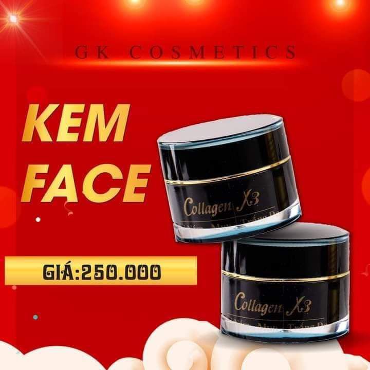 Kem Face Collagenx3 Chuyên Mụn Nám Tàn Nhang Trắng Da