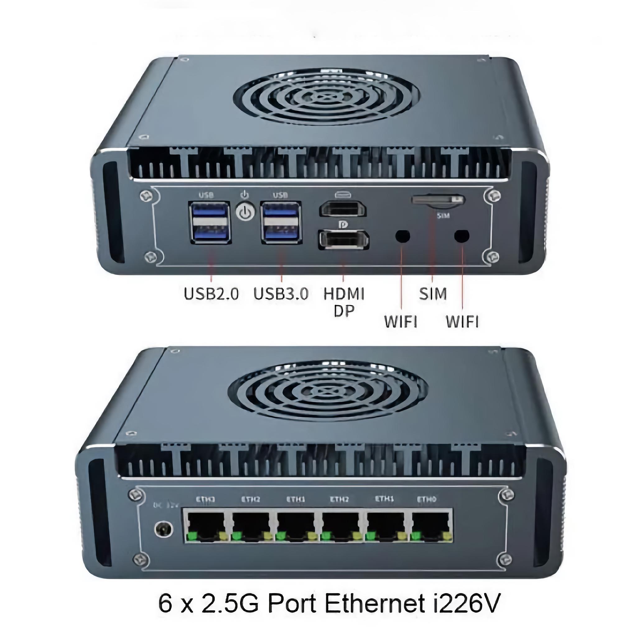 PC Router Mikrotik Beikong G48S G31F N100 DDR5 6x LAN 2.5GB Linux Ubuntu Nas Pppoe Proxy Pve Pfsense