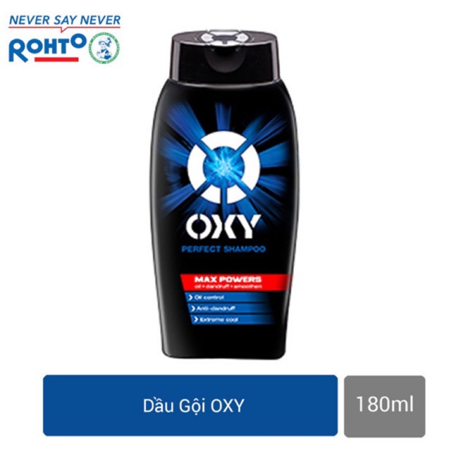 [HCM]Dầu gội đánh bật gàu và nhờn cho nam Oxy Perfect Shampoo (180ml)