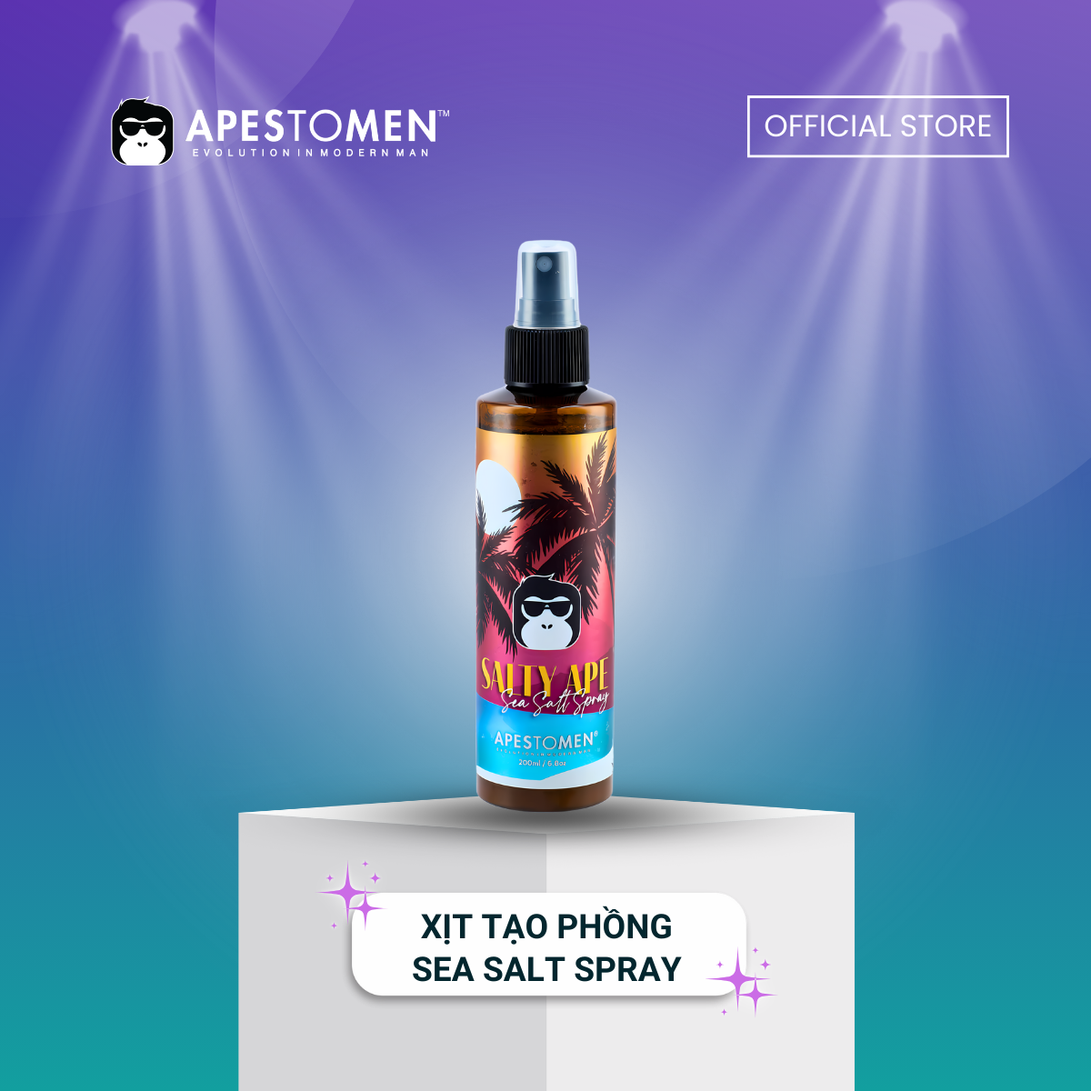 Xịt Tạo Kiểu APESTOMEN Salty Ape Sea Salt Spray