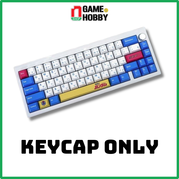 Bộ Keycap bàn phím cơ Mobile Suit Gundam OEM PBT Full set 129 nút