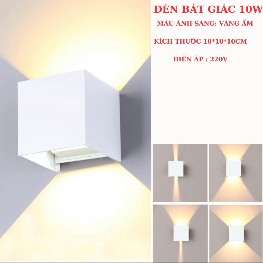 Đèn hắt tường treo gắn trang trí trong nhà ngoài trời decor chống kháng nước 220v