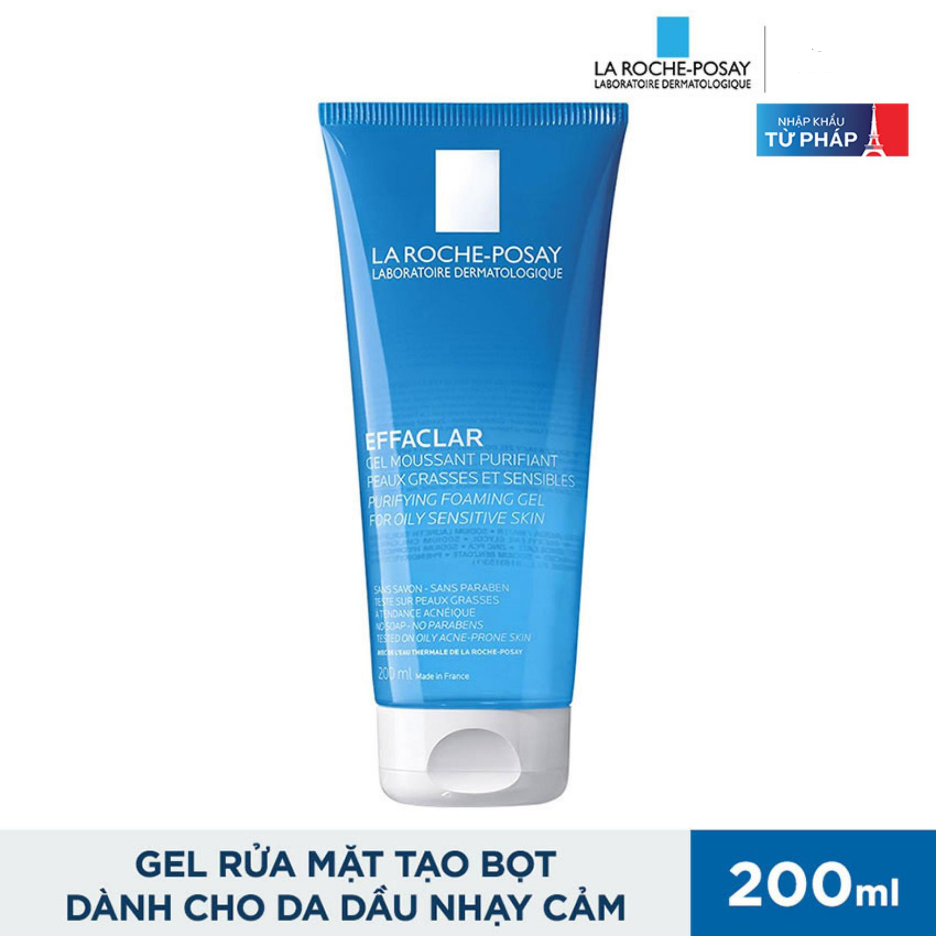 [Hcm]Gel Rửa Mặt Da Dầu Nhạy Cảm Laroche Posay Effaclar Purifying Foaming Gel For Oily Sensitive Skin