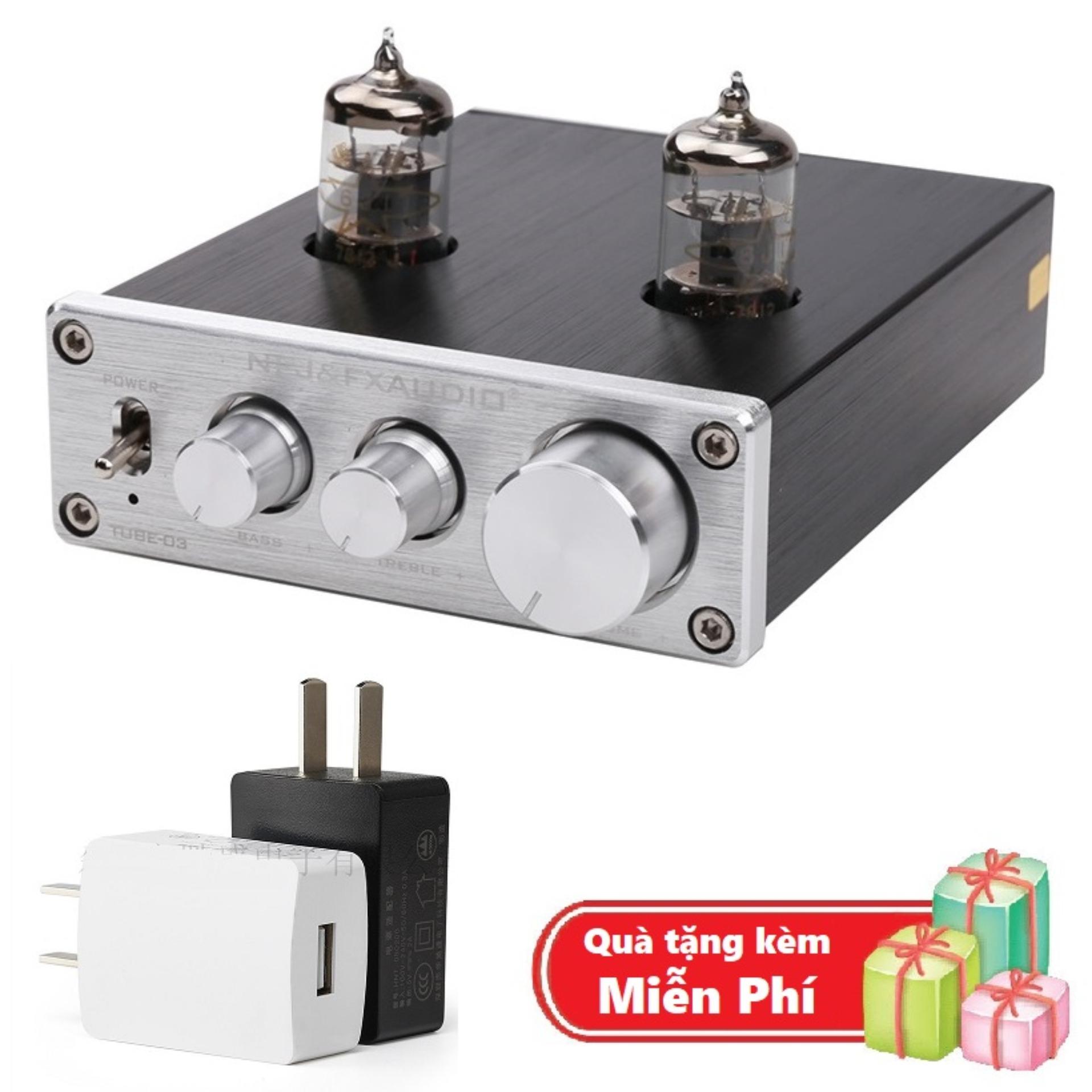( Quà tặng Cốc sạc điện thoại đa năng ) FX Audio TUBE-03 6J1 Preamplifier Đèn Chỉnh Bass-Treble - NF