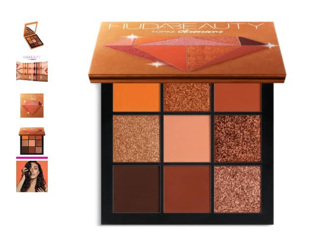 [Hcm]Bảng Phấn Mắt Huda Beauty Topaz Obsessions - 9 Ô Màu Matte Và Shimmer Phù Hợp Với Nhiều Style Trang Điểm