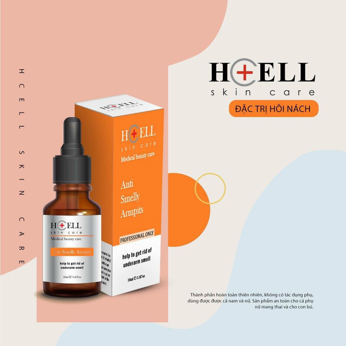 Serum ngăn ngừa hôi nách Hcell Skin Care 10ml [Dứt Điểm 100%] giảm tiết mồ hôi an toàn cho mọi loại da