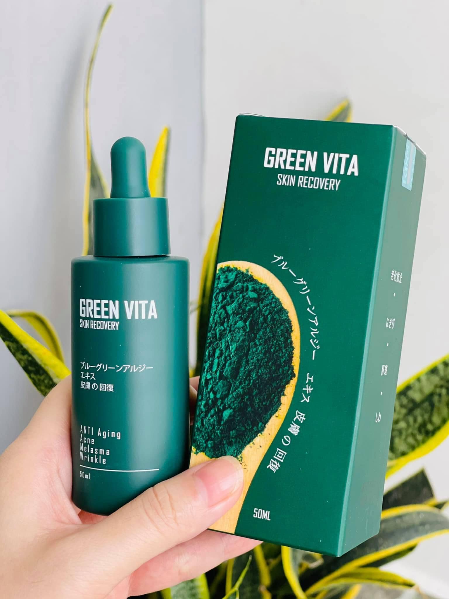 Serum Tái Tạo Da Siêu Vi Tảo Green Vita