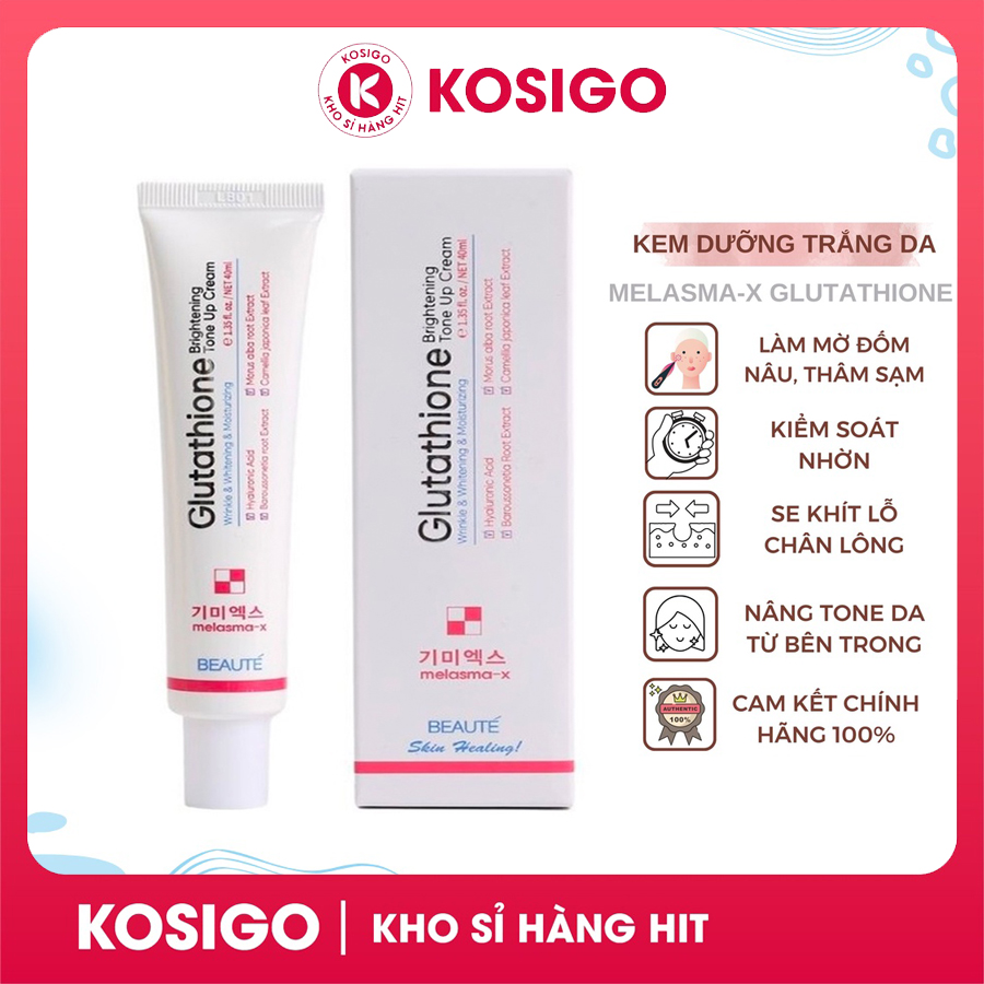 Kem Dưỡng Trắng nâng tone Melasma-X Glutathione Brightening Tone Up Cream 40ml Hàn Quốc