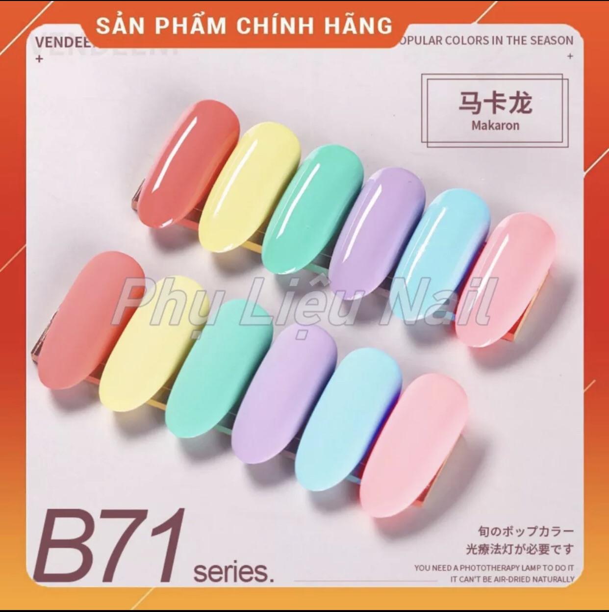 [Hcm]Sơn Gel As Chai Đỏ Mã B71 - 15Ml