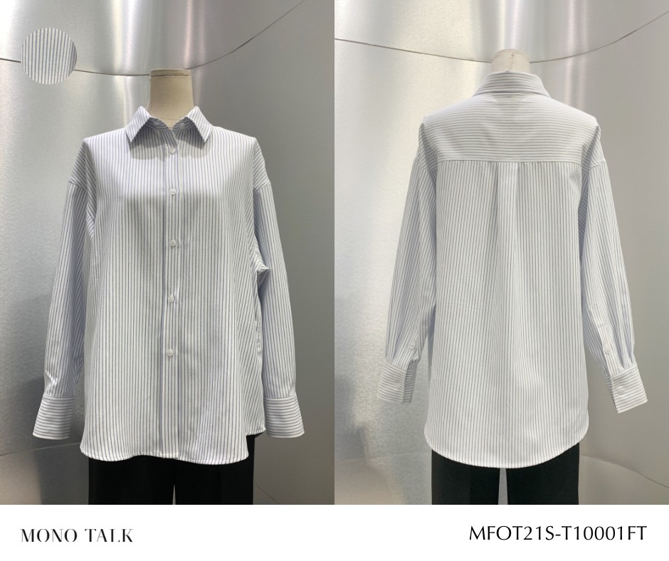 Áo Sơ Mi Oversize MONOTALK chất liệu poplin hạn chế nhăn (nhiều màu) MFOT21S-T10001FT