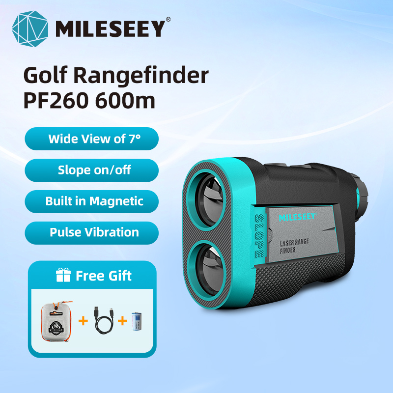 Mileseey Máy đo khoảng cách chơi gôn Tuscany PF260 với cờ dốc khóa rung sạc loại C máy đo khoảng các
