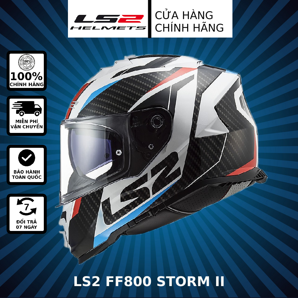MŨ BẢO HIỂM LS2 FF800 STORM - MÀU RACER