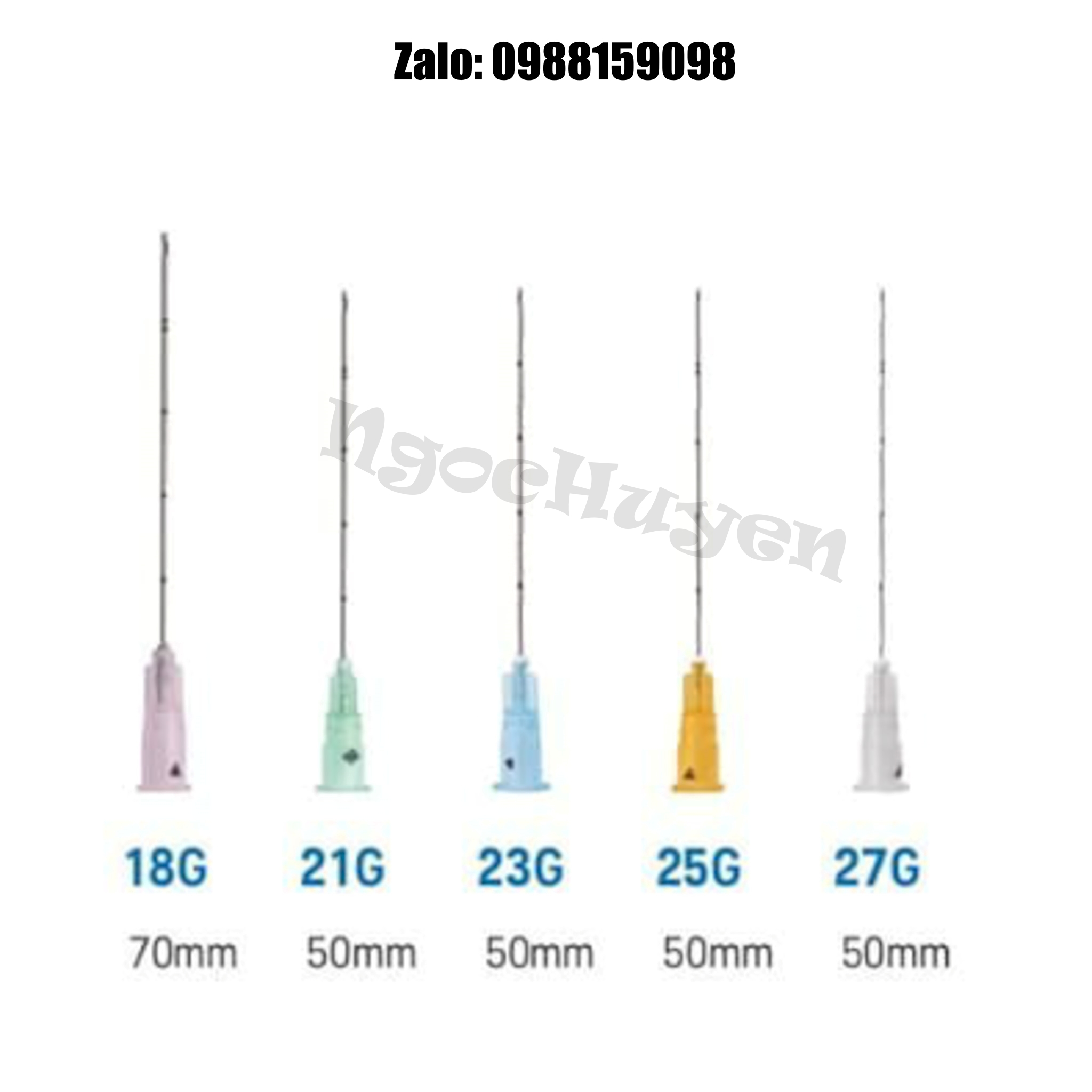 Đầu kim cannula các size(16-21-22-23-25-27) - 1 kim