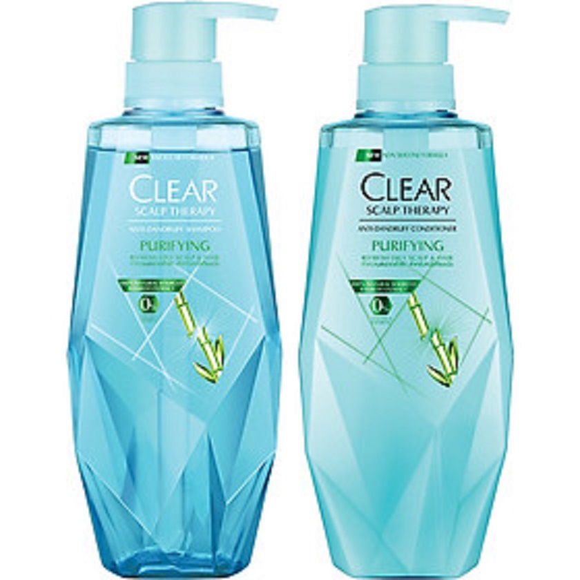 Combo Dầu Gội Và Dầu Xả Clear Làm Sạch Da Đầu Nhờn Và Ngăn Gàu Công Thức Micellar (380Ml/Chai)