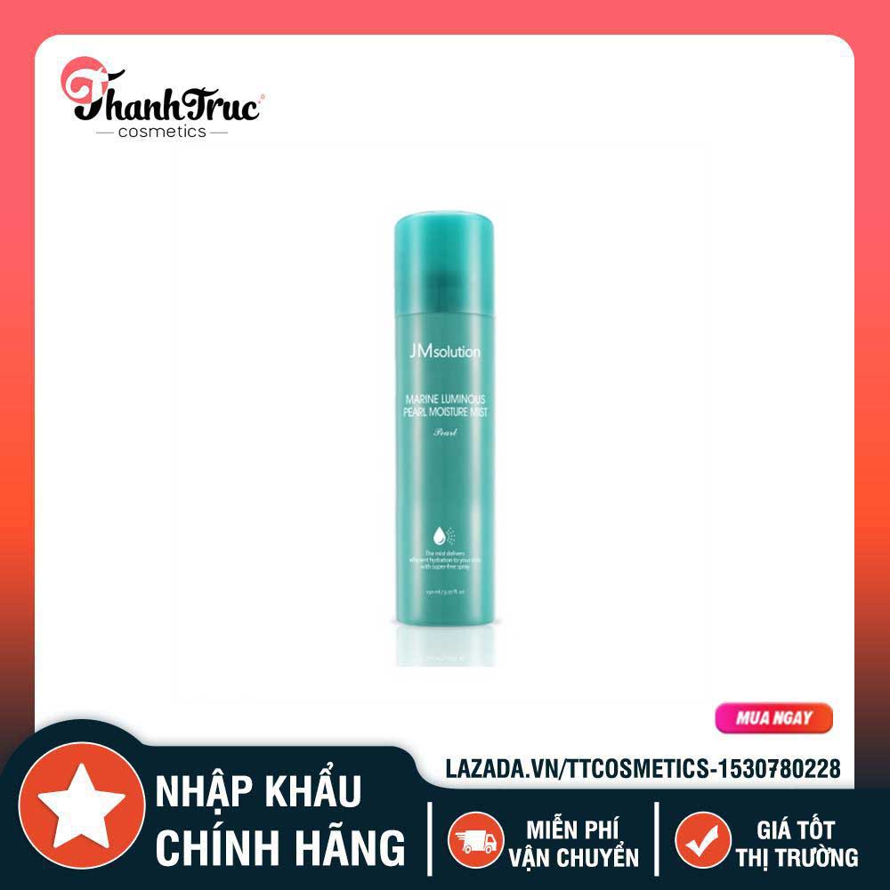[HCM]XỊT DƯỠNG TRẮNG JM SOLUTION MARINE LUMINOUS PEARL MOISTURE MIST 180ML HÀN QUỐC