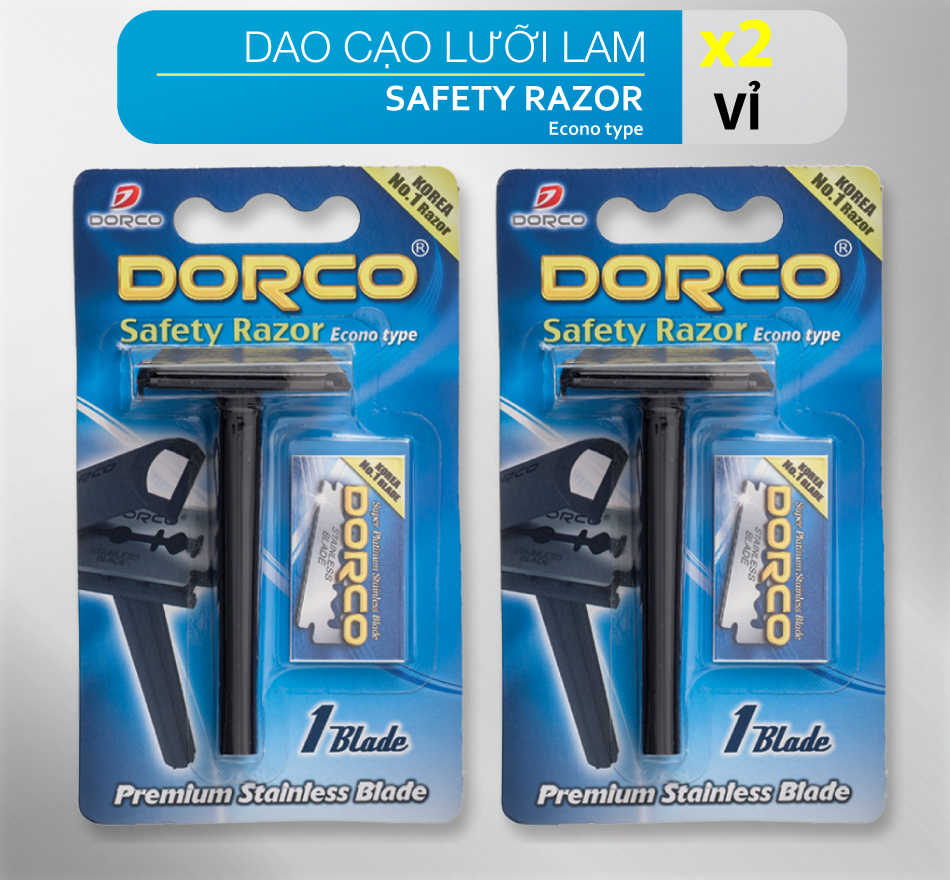 Combo 2 Dao Cạo Lưỡi Lam Cao Cấp Dorco Sga 1000