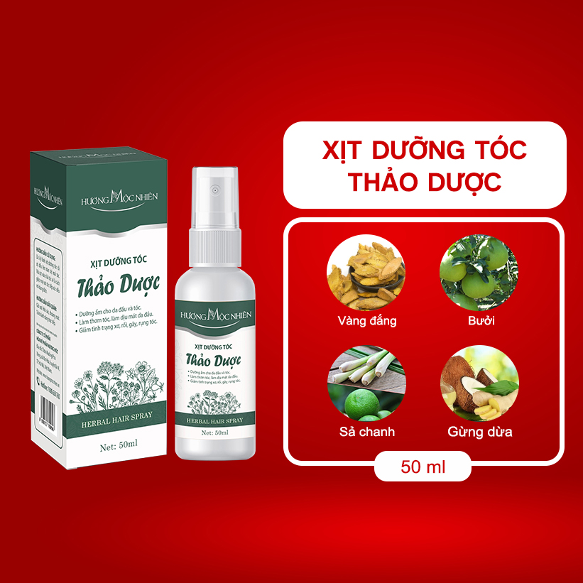 Xịt Dưỡng Tóc Kích Thích Mọc Tóc Giảm Xơ Rối Gãy Rụng - Hương Mộc Nhiên 50Ml