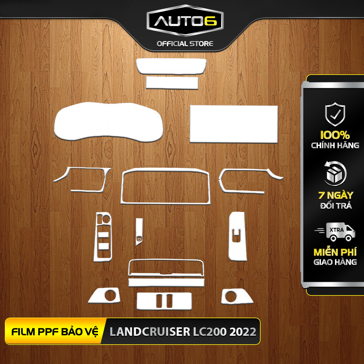LAND CRUISER LC200 LC300 2022 -2024: Film PPF chống xước nội thất ô tô - AUTO6 < Chống xước che mờ c