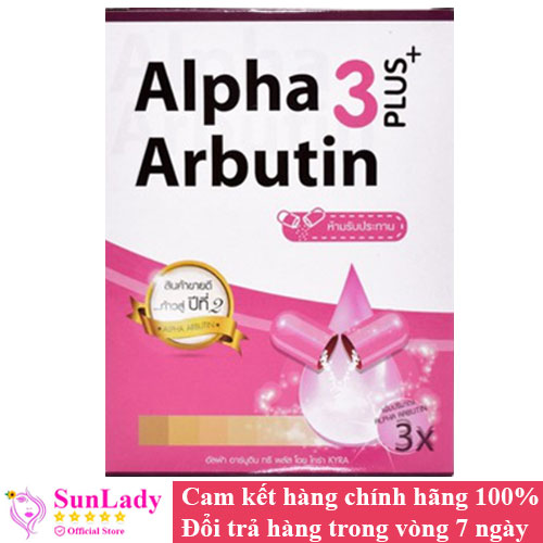 Viên kích trắng Alpha Arbutin 3 Plus +hộp 10 viên - hàng chính hãng