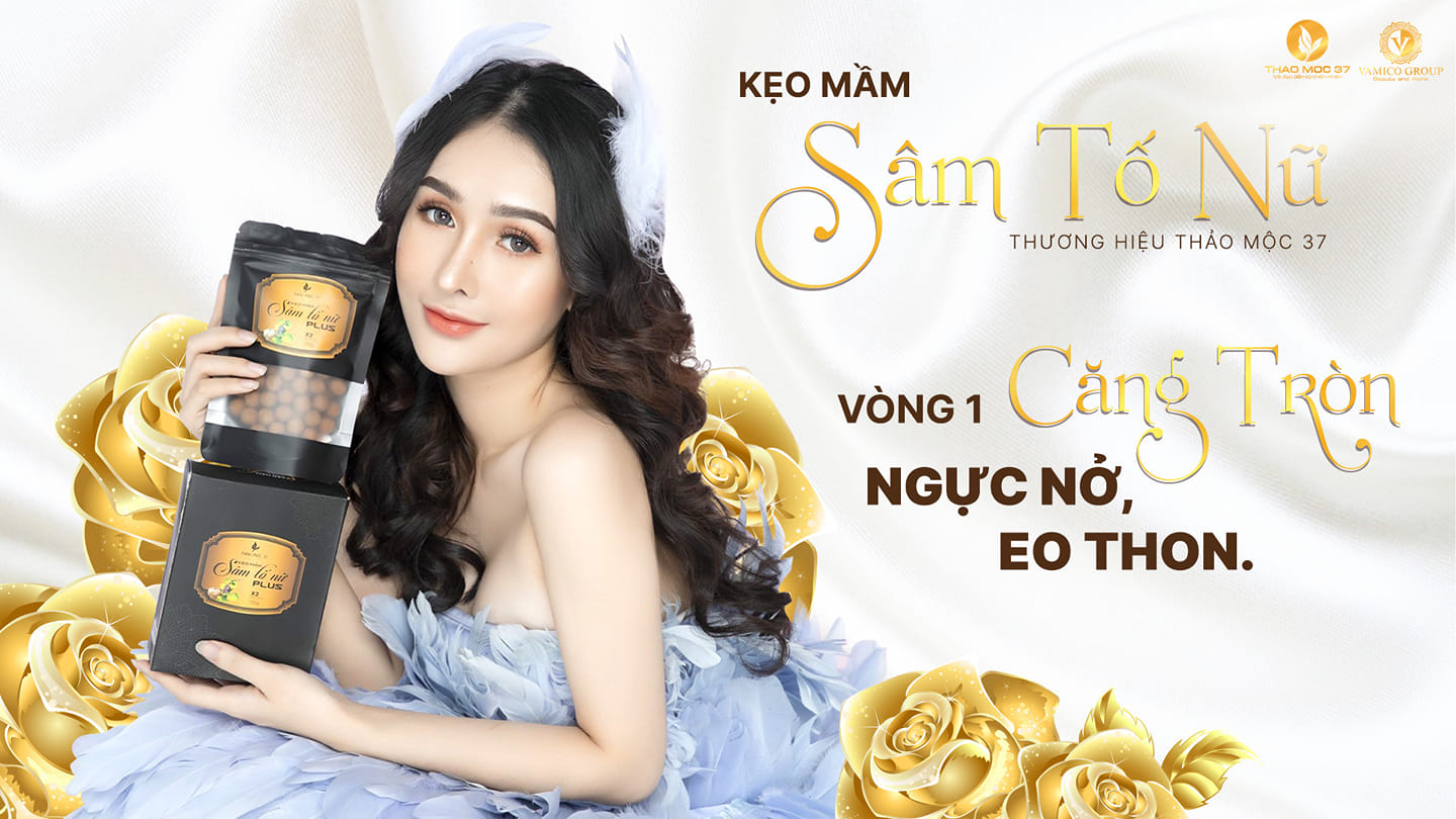 KÈM THẺ BẢO HÀNH+THƯỚC+ COMBO 5 Kẹo Mầm Sâm Tố Nữ Plus X2 Thảo Mộc 37[Chính Hãng -Sỉ ]