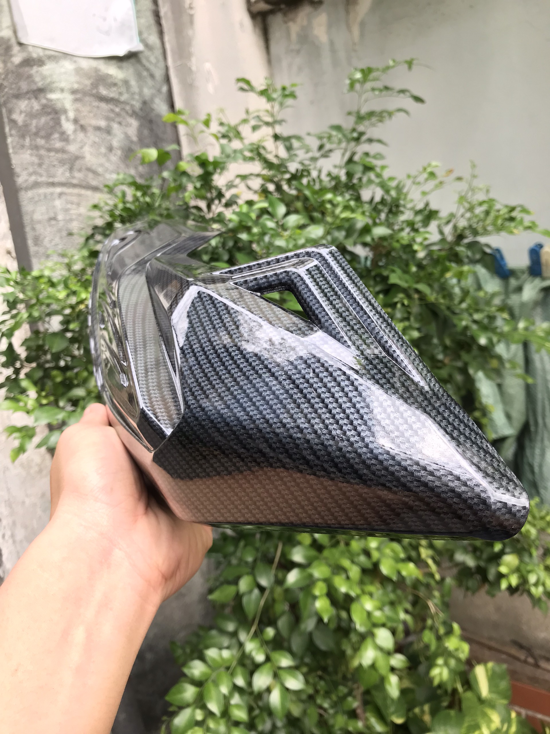 SH 350i  Ốp pô SH350i CARBON phụ kiện SH 350i