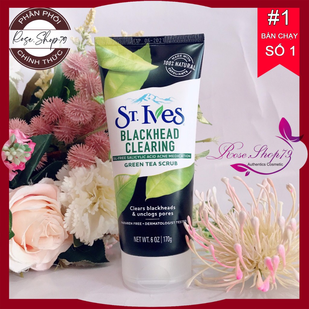 Sữa Rửa Mặt Tẩy Da Chết Và Sạch Mụn Đầu Đen St.ives Trà Xanh 150G Của Mỹ Cam Kết Hàng Đúng Mô Tả Chất Lượng Đảm Bảo An Toàn Đến Sức Khỏe Người Sử Dụng Đa Dạng Mẫu Mã