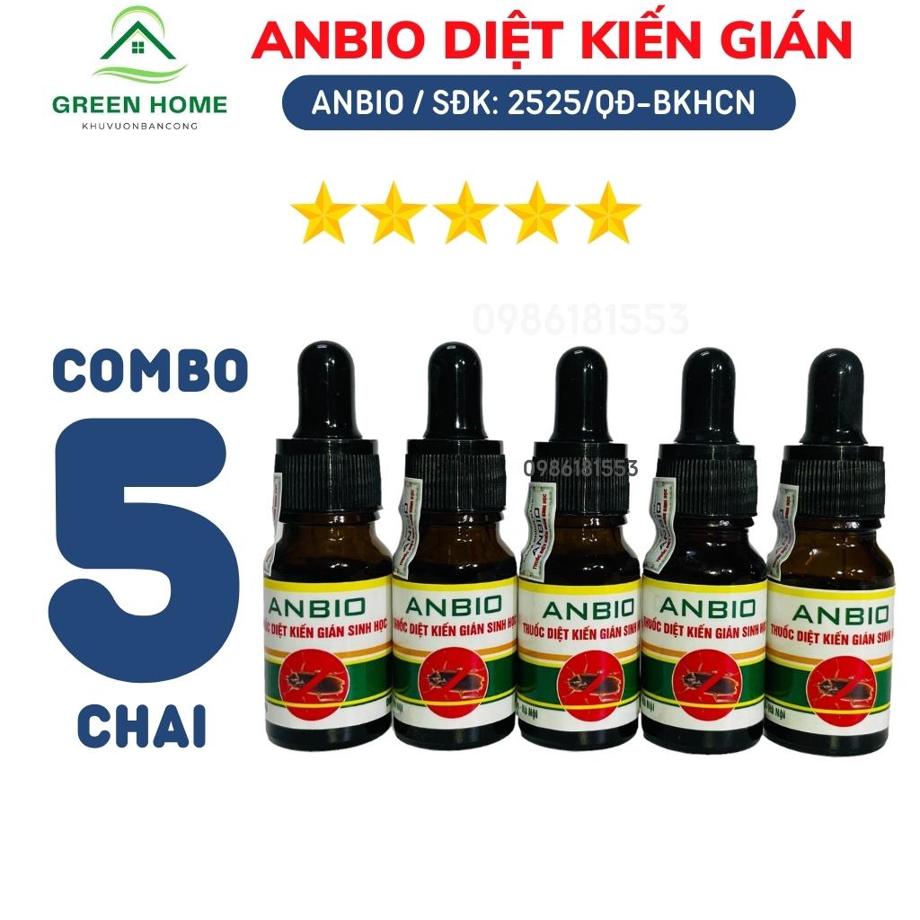 COMBO 5 Chai Thuốc Diệt Kiến Diệt Gián Sinh Học ANBIO Chính Hãng Chiết Xuất Thiên Nhiên Từ Mật Mía V