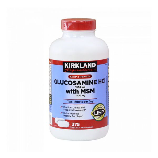 [HCM]VIÊN UỐNG BỔ XƯƠNG KHỚP KIRKLAND GLUCOSAMINE MSM MỸ (375 VIÊN)