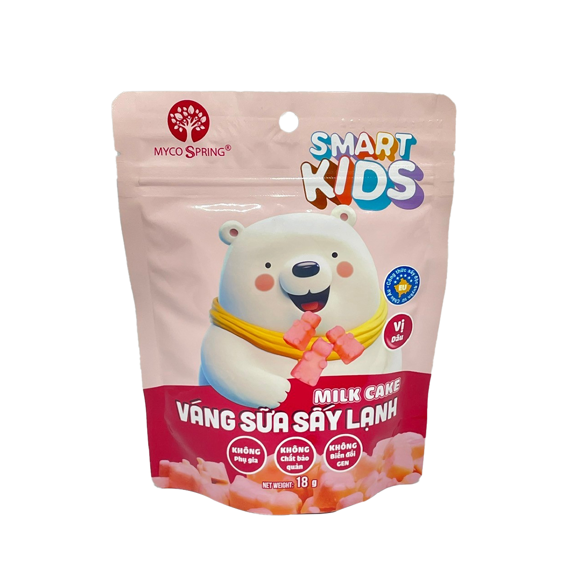 Váng Sữa Khô Ăn Dặm Sấy Lạnh Smart Kids Nhiều Vị 18g - Cho Bé Trên 8 tháng - Bibo Mart