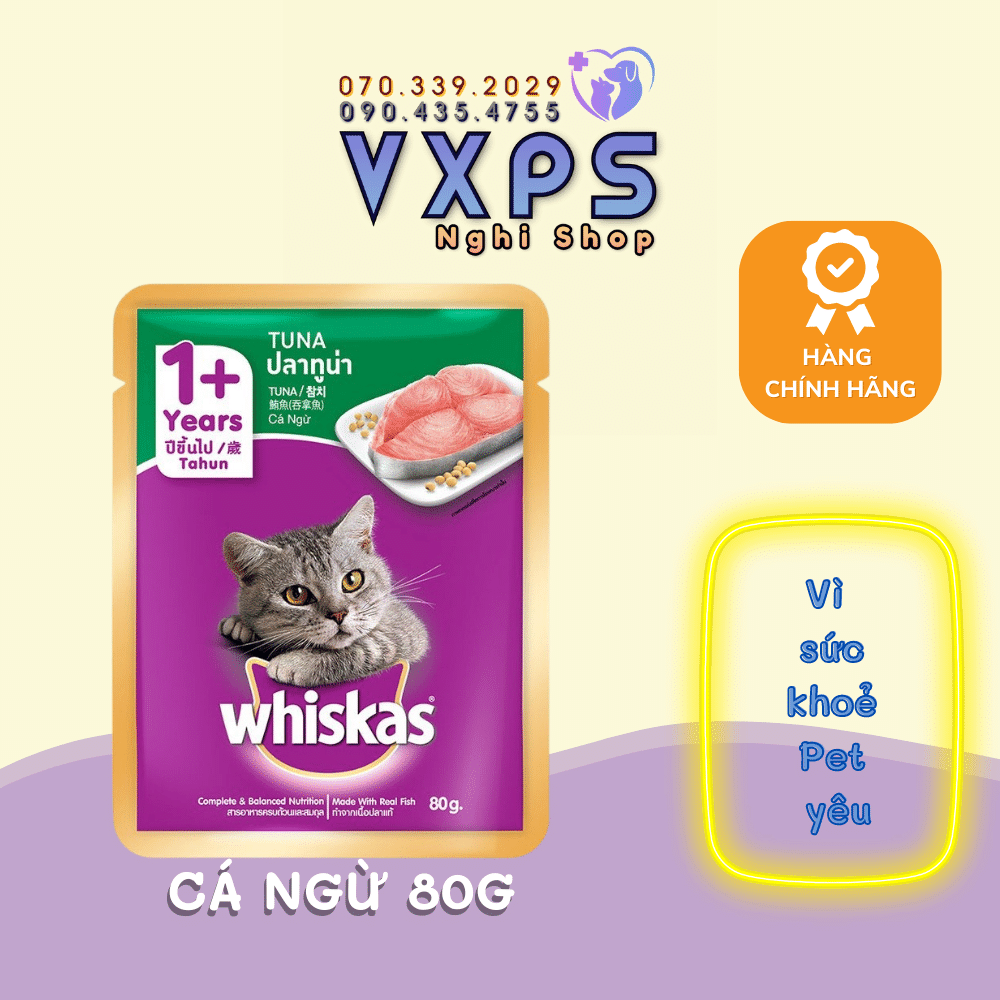 Pate gói Whiskas