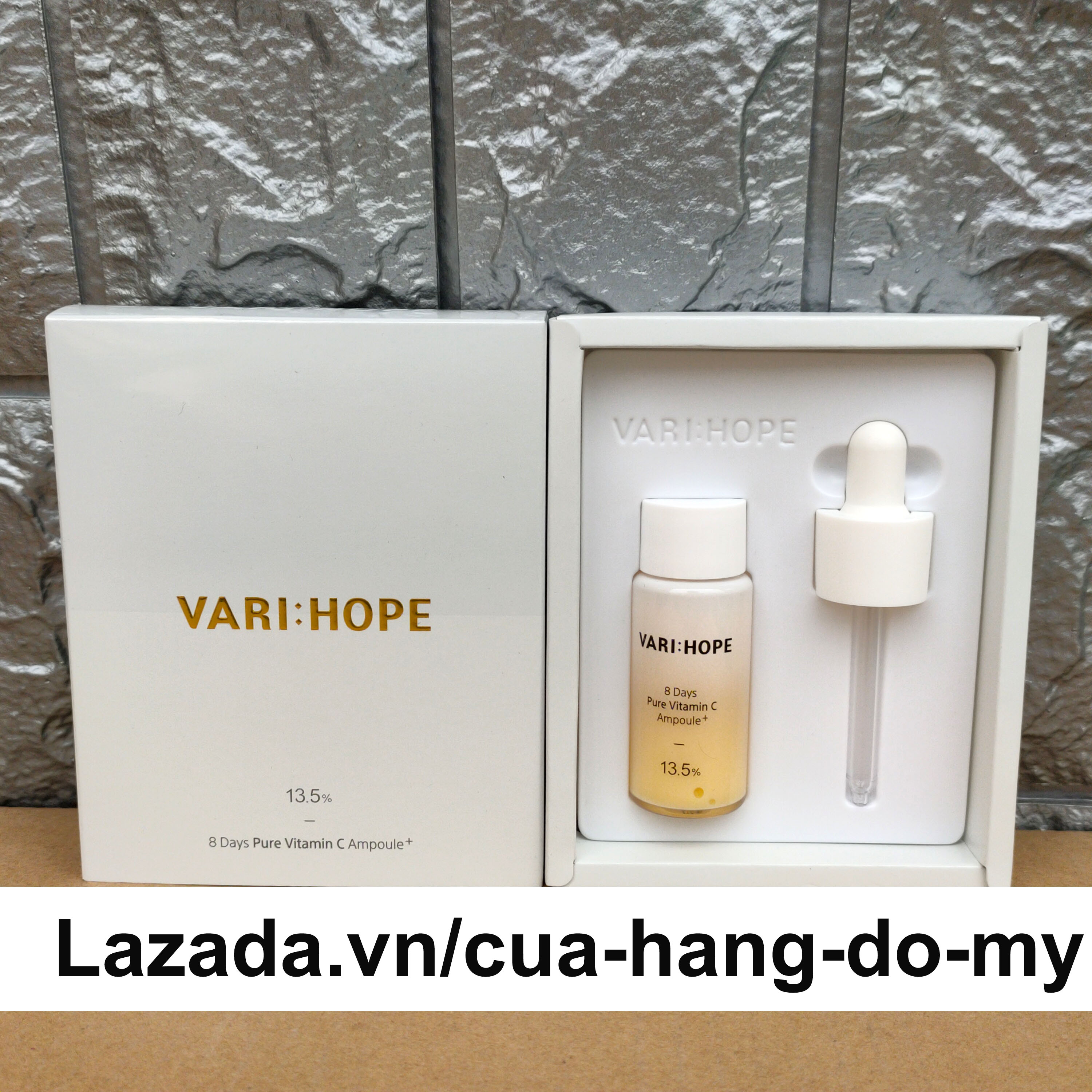 Tinh Chất Vari:hope 8 Day Pure Vitamin C Ampoule Plus Dưỡng Trắng Da Sau 8 Ngày 15G - Tinh Chất Varihope