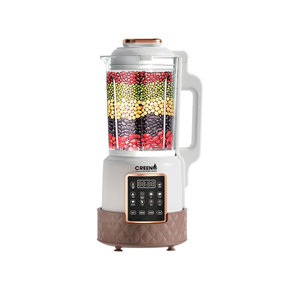 Máy xay đa năng Creen CR-600, 1.5L, Đen, Chống ồn, Làm sữa hạt, Nấu súp, Hâm nóng