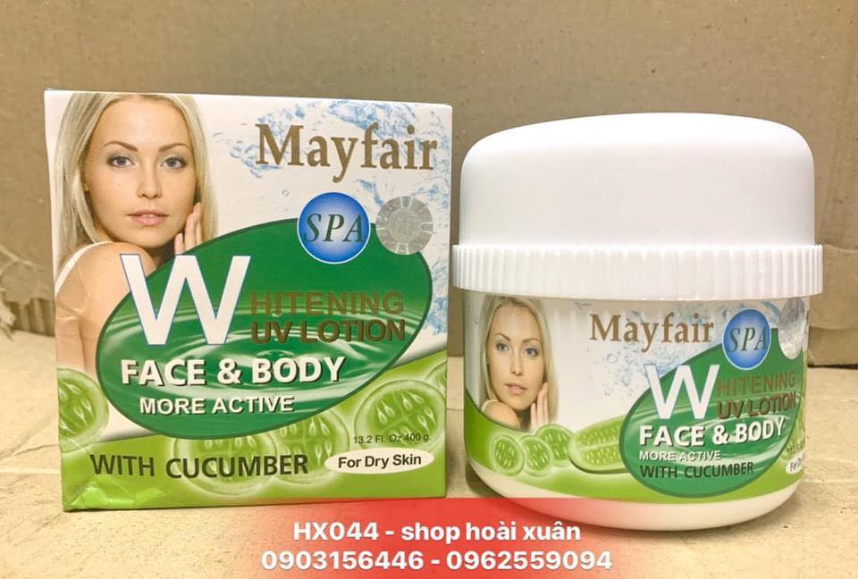 [Hcm]Kem Dưỡng Da Face And Body Mayfair Whitening Uv Lotion - Chiết Xuất Dưa Leo & Trái Cây Hx044 - Làm Đẹp / Chăm Sóc Cá Nhân / Tắm & Chăm Sóc Cơ Thể / Cải Thiện & Chăm Sóc Cơ Thể