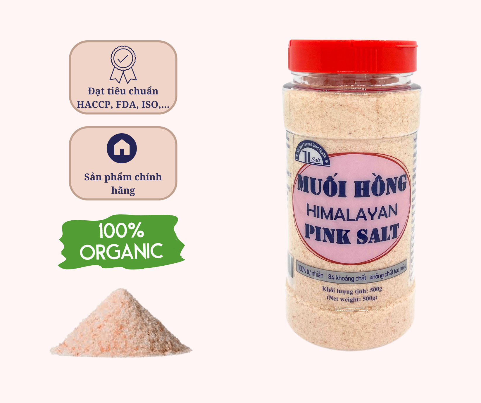 Muối Hồng Himalaya TL Salt Chuyên Chế Biến Tẩm Ướp Thức Ăn