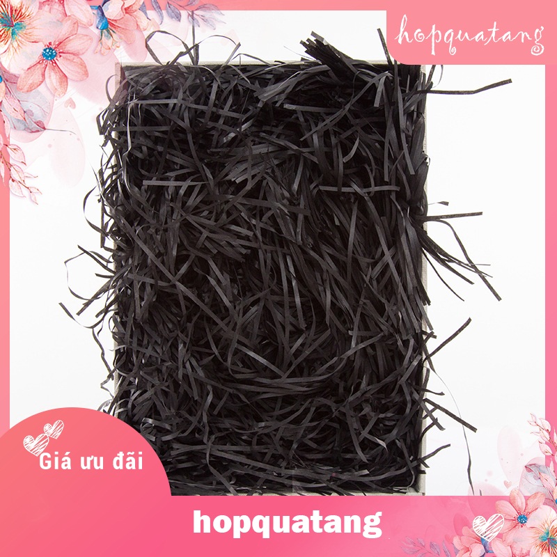 Giấy rơm giấy vụn trang trí hộp quà tặng 100g