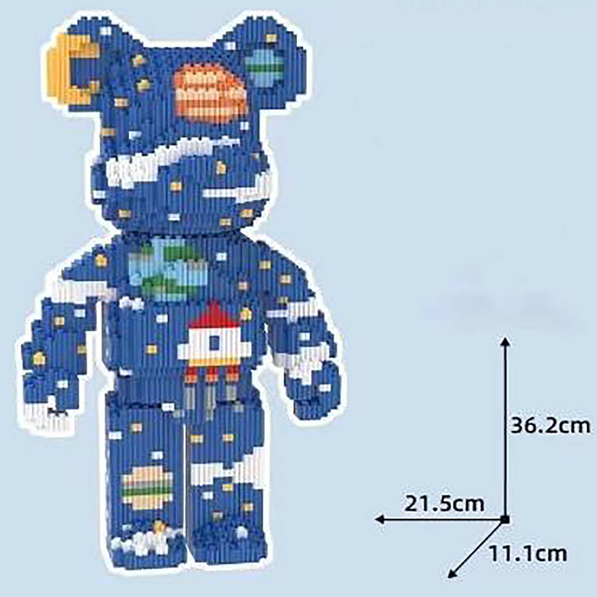 Đồ Chơi Lắp Ráp BearBrick Bear Brick Mô Hình Lắp Ghép 3d Gấu Hồng Cỡ Lớn 35cm Có Búa Nhiều Mẫu Cầm Ôm Hoa Giá Rẻ