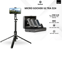 Combo Gậy Chụp Ảnh SS100 & Micro Gochek Ultra S24 Dành Cho Nhà Sáng Tạo Nội Dung Siêu Hot Phụ Kiện Selfie