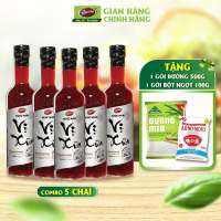 Combo 5 chai Nước Mắm Phú Quốc Cao Cấp Vị Xưa Barona 20 độ đạm 500ml tặng 500g đường và 100g bột ngọt