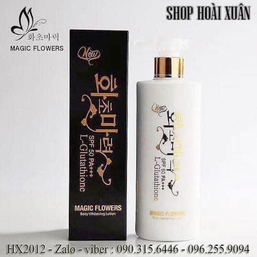 [HCM]Kem dưỡng trắng toàn thân chống nắng HÀN QUỐC Magic Flowers spf 50 pa+++ 280ml - HX2012